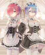 re-zero-kara-hajimeru-isekai-seikatsu-rem-re-zero-ram-re-zero-cleavage-wallpaper-preview.jpg